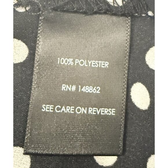 Torrid Womens Polka Dot Black White Blouse Size 3 Flowy Corpcore Plus Size - Picture 6 of 7